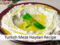 Turkish Meze Haydari Recipe