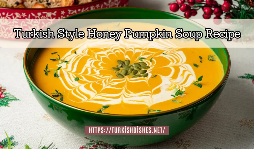Turkish Style Honey Pumpkin Soup Recipe