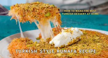 Turkish style Kunafa Recipe : How to Make the Best Turkish Dessert at Home