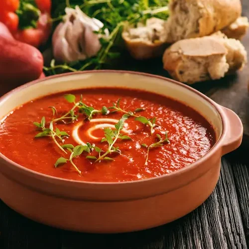 Turkish red pepper soup