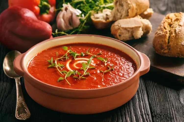 Turkish red pepper soup
