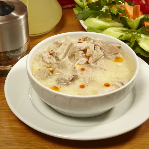 a Traditional Turkish tripe soup